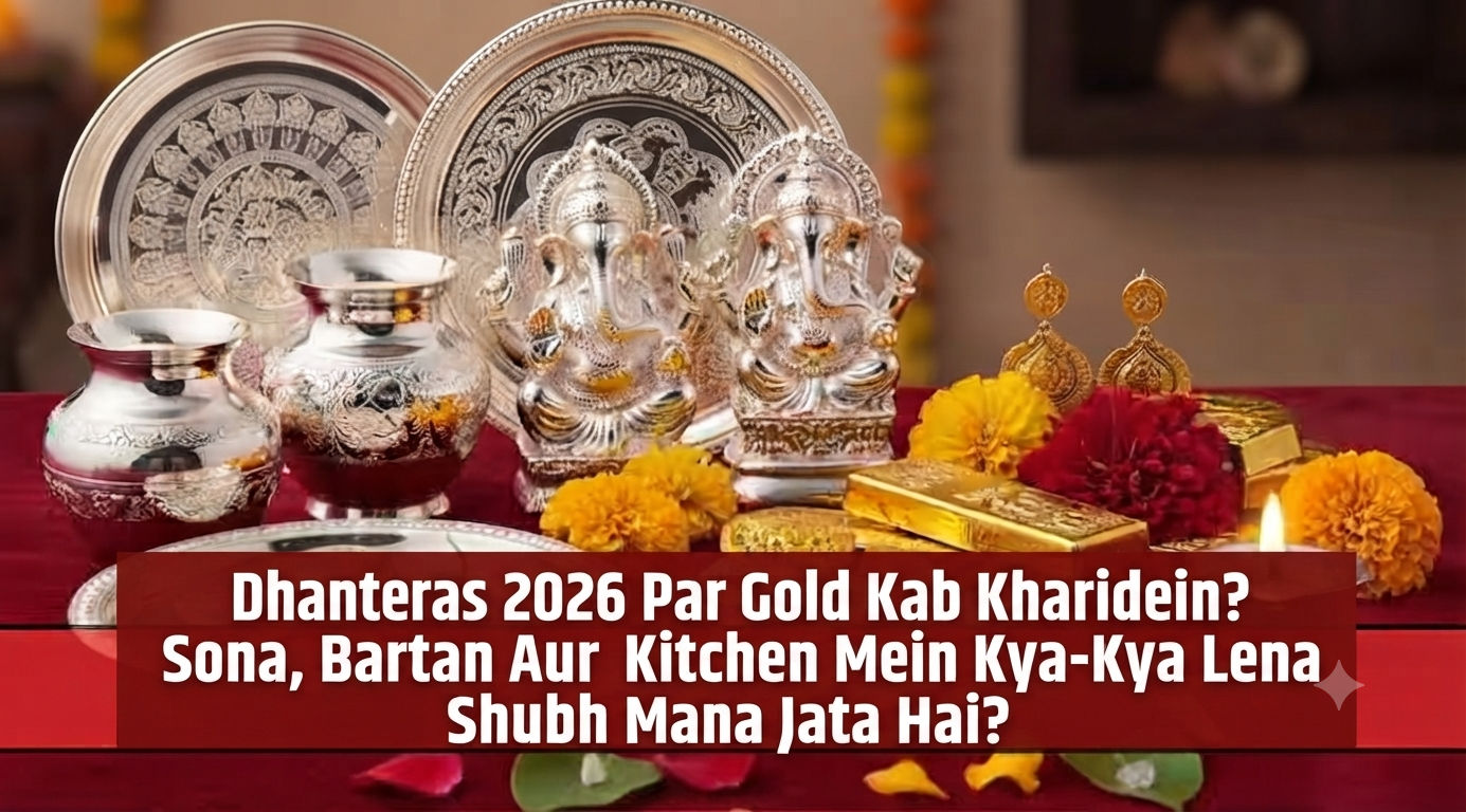 Dhanteras 2026 Par Gold Kab Kharidein? Sona, Bartan Aur Kitchen Mein Kya-Kya Lena Shubh Mana Jata Hai?